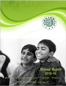 Front Cover of Annual Report 2015-16