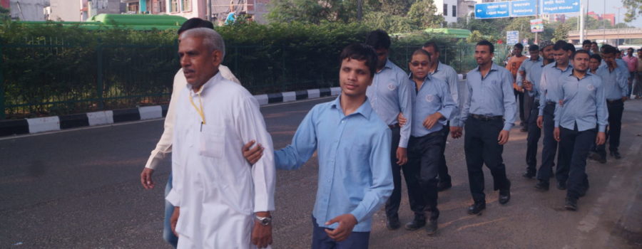 A walk in remembrance of Gandhiji