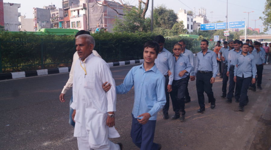 A walk in remembrance of Gandhiji