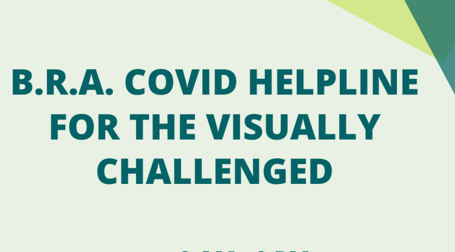 COVID Helpline for the Visually Impaired